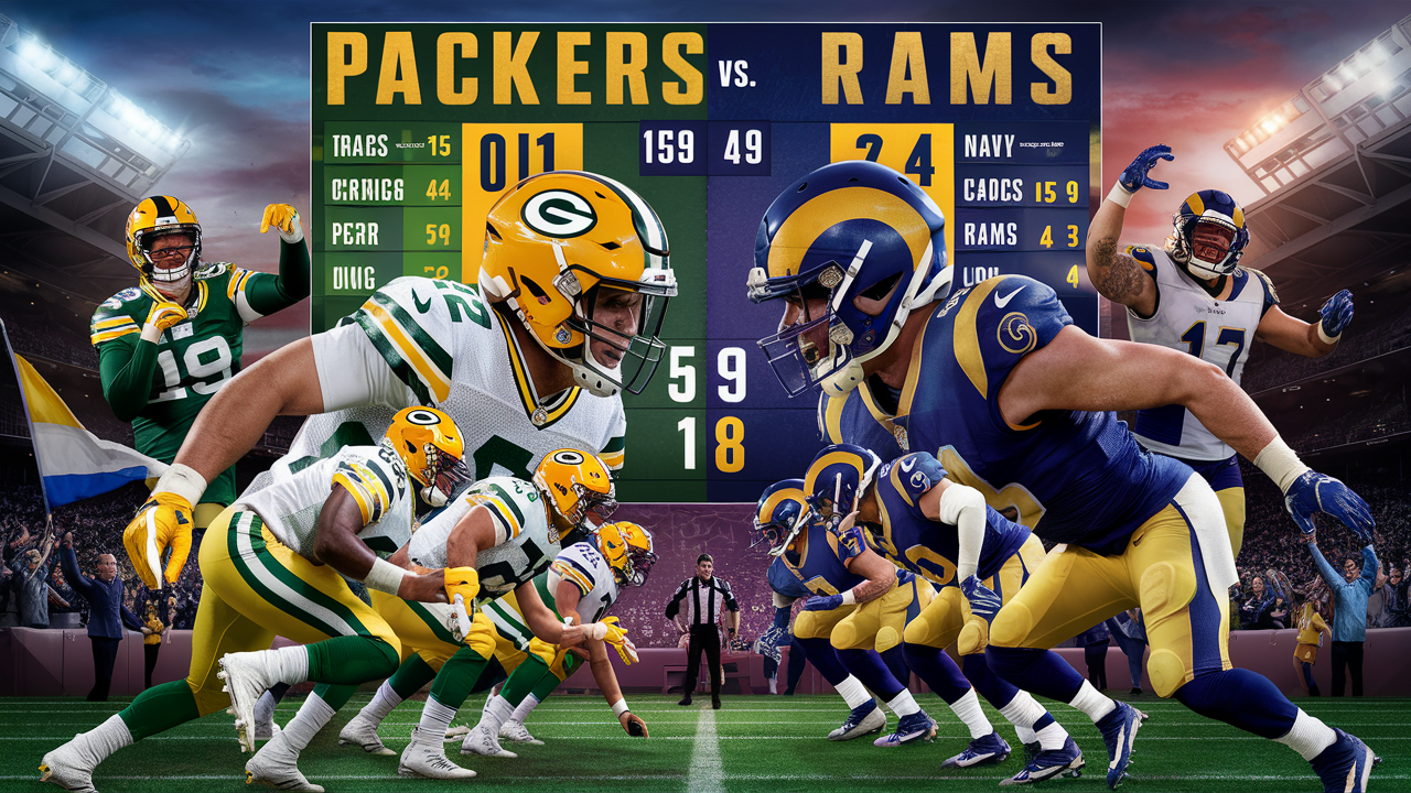 green bay packers vs los angeles rams match player stats​