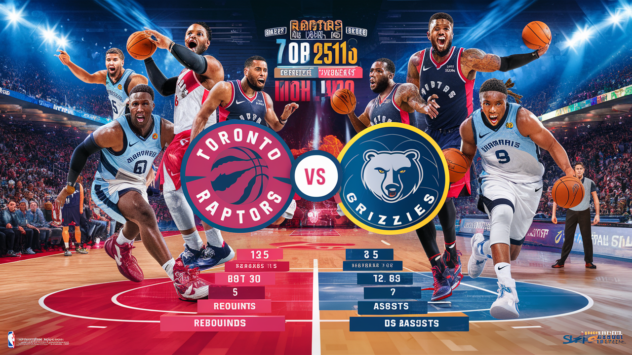 toronto raptors vs memphis grizzlies match player stats​